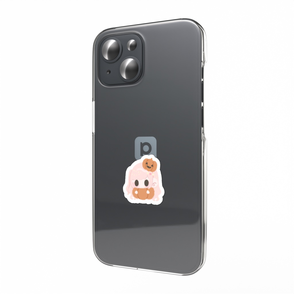 ちびハロウィンかぼちゃらっこのスマホステッカー