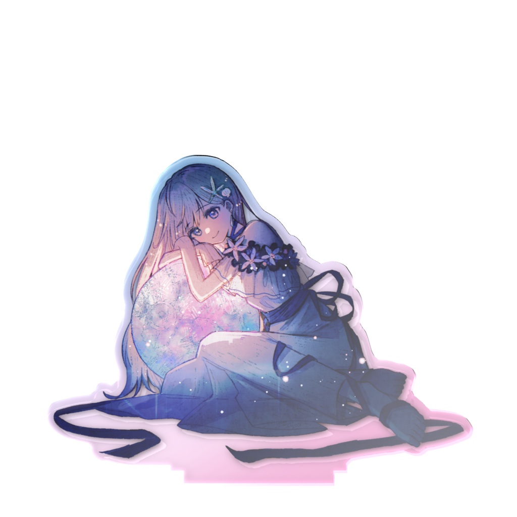 〖3周年記念〗月とらっこのオーロラアクスタ