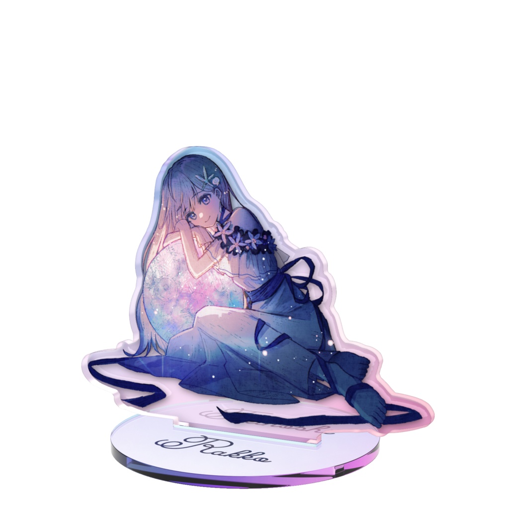 〖3周年記念〗月とらっこのオーロラアクスタ