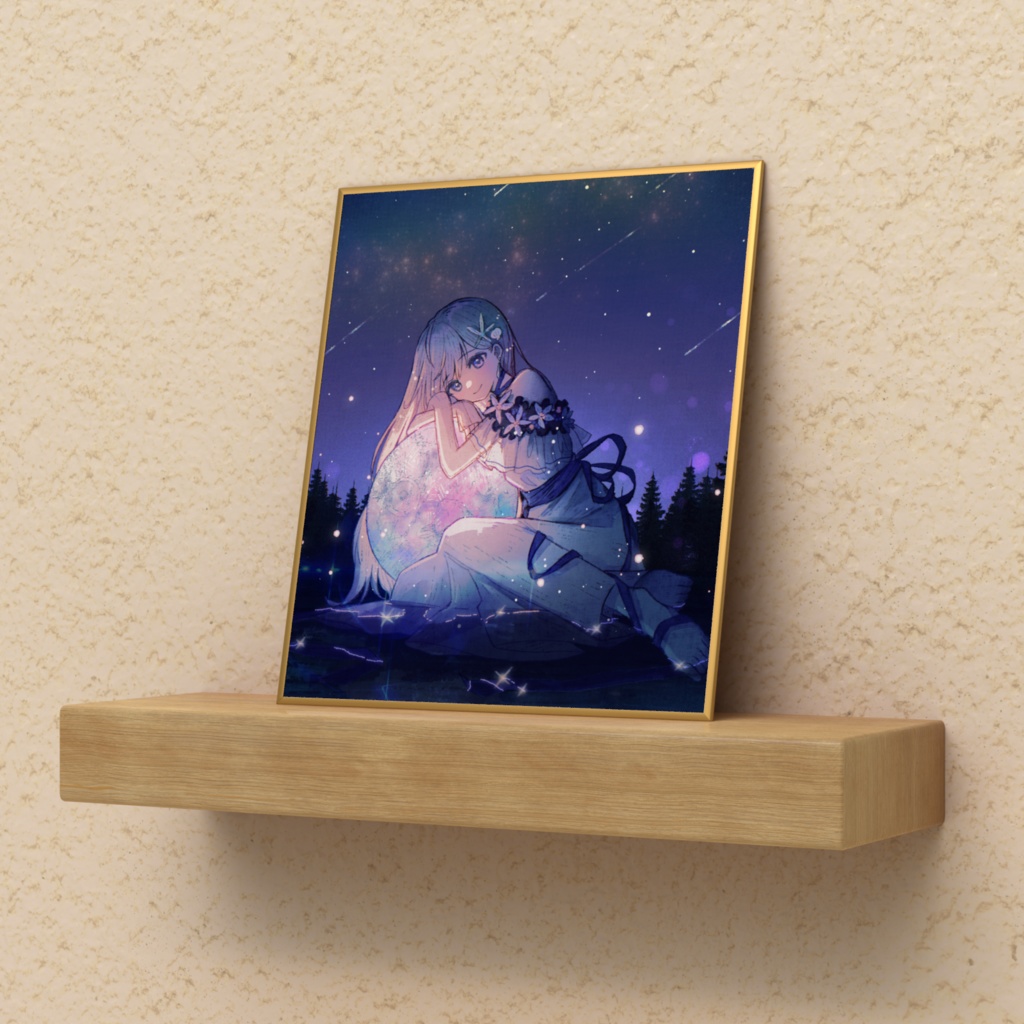 〖3周年記念〗月とらっこの色紙