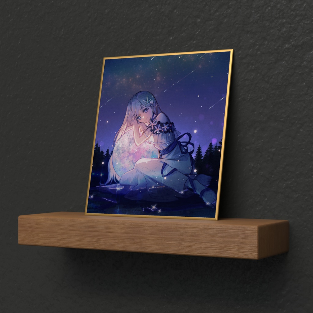 〖3周年記念〗月とらっこの色紙