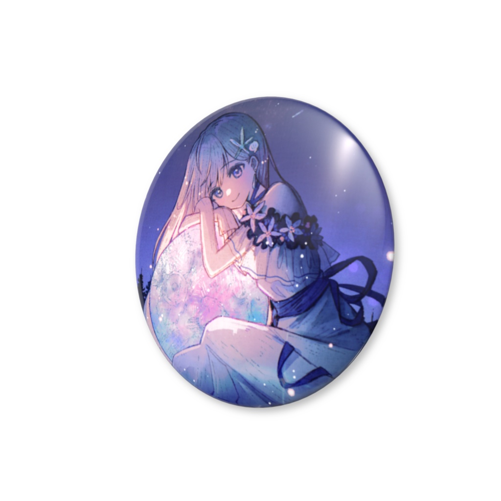 〖3周年記念〗月とらっこの缶バッジ