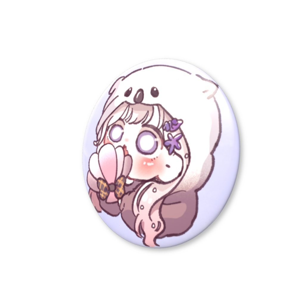 〖ちびらこFES〗着ぐるみらっこの缶バッジ