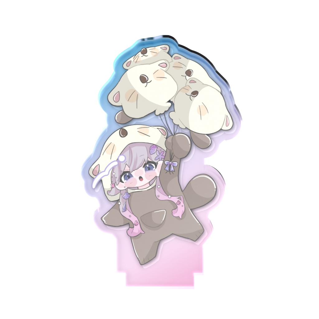 〖ちびらこFES〗風船らっこのオーロラアクスタ