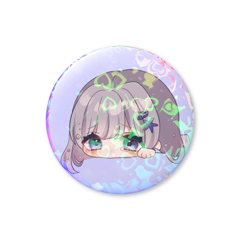 〖ちびらこFES〗うるうるらっこのホログラム缶バッジ