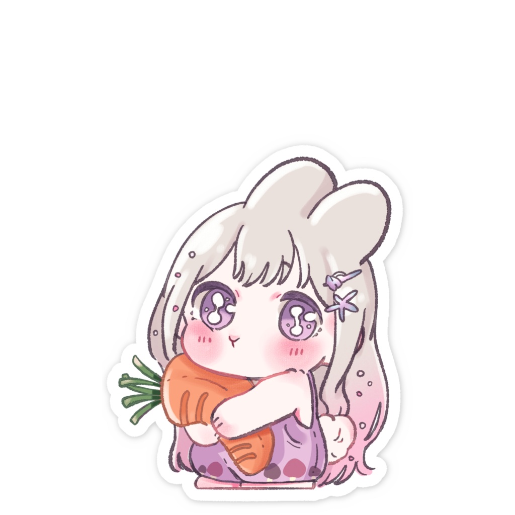 〖ちびらこFES〗うさぎらっこのステッカー