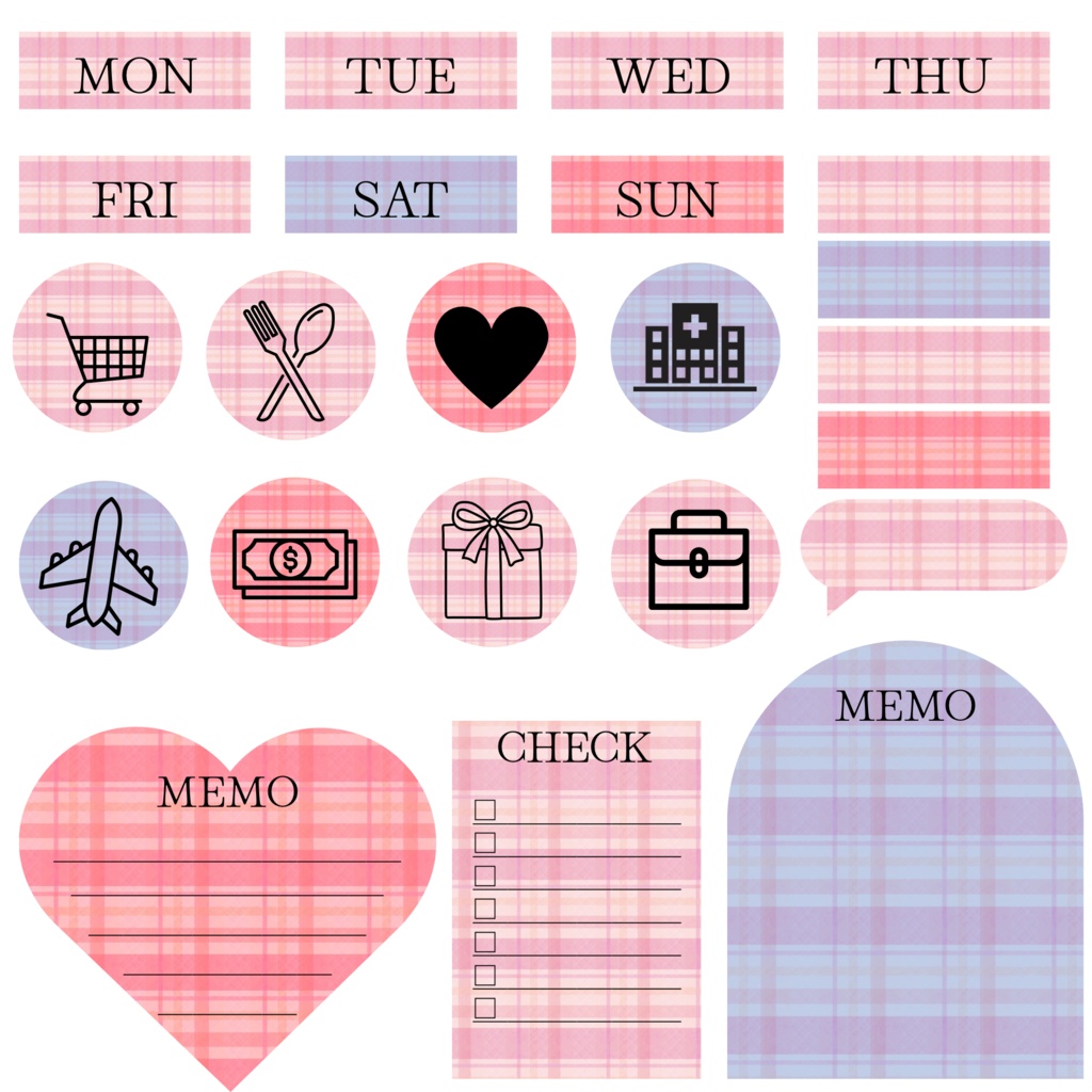 デジタルプランナーステッカー