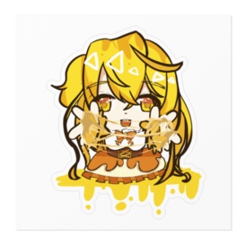 オリジナルステッカー「チーズアイドルちーちゃん!」チーズあやとりver