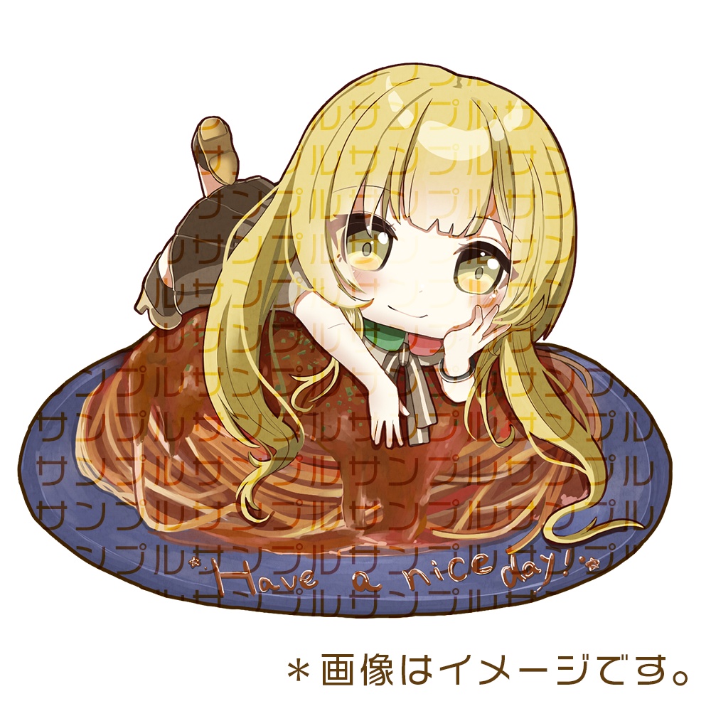＝ハンバーグパスタ＝パスタちゃんアクリルキーホルダー