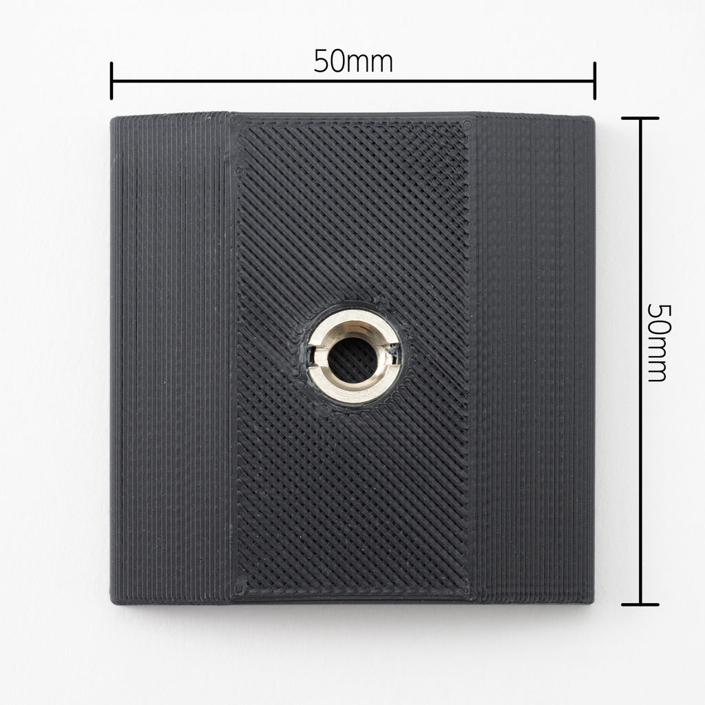 なんでも三脚座マウントプレート 50×50mm 2個セット