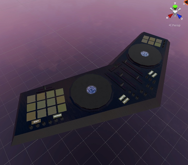 手に装着できるDJブース 【VRChat想定】
