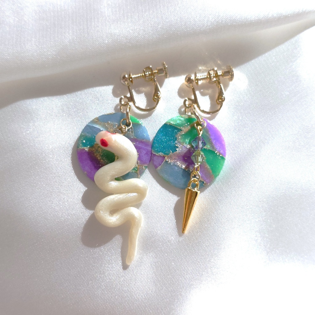 白朮&長生 モチーフイヤリング・ピアス