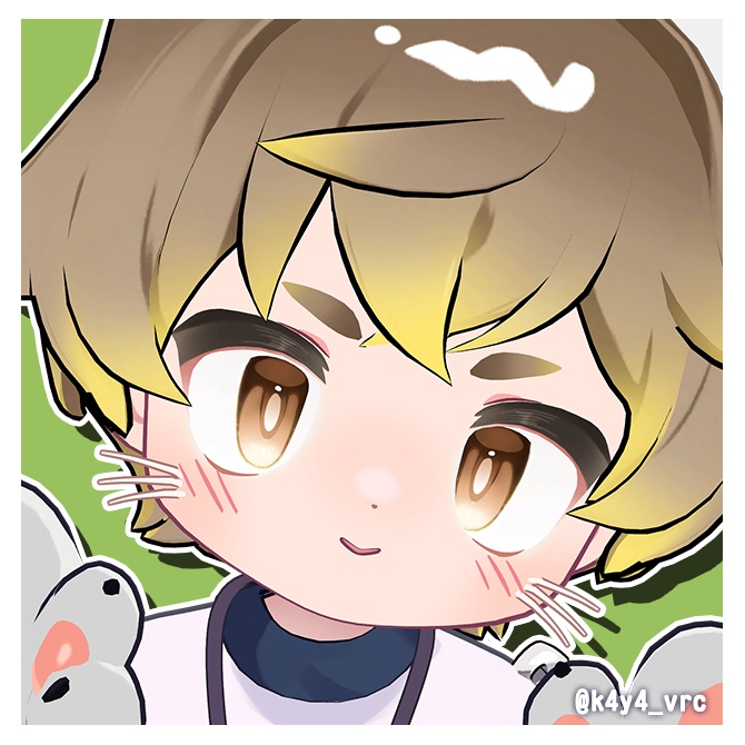 【3アバター】さわれるおひげ【MA対応済み】