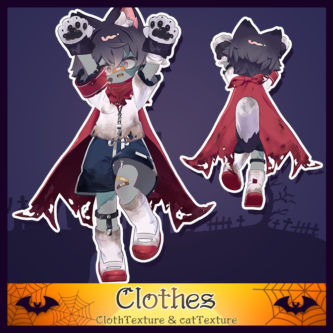 【リルレオ対応】Halloween Texture【悪魔&ゾンビ】