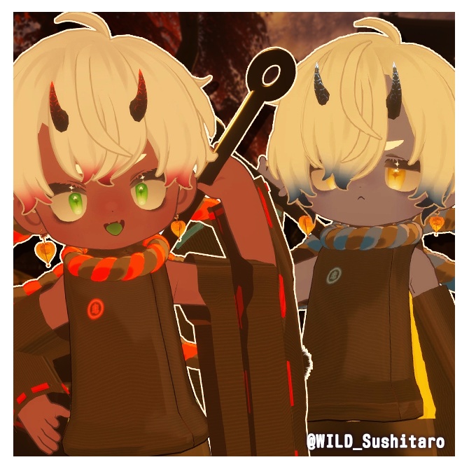 【リルレオ対応】Halloween Texture【悪魔&ゾンビ】