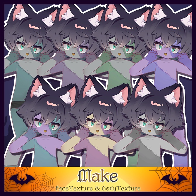 【リルレオ対応】Halloween Texture【悪魔&ゾンビ】