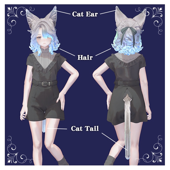 【マリシア専用】GLASS HAIR MATERIAL【2color】
