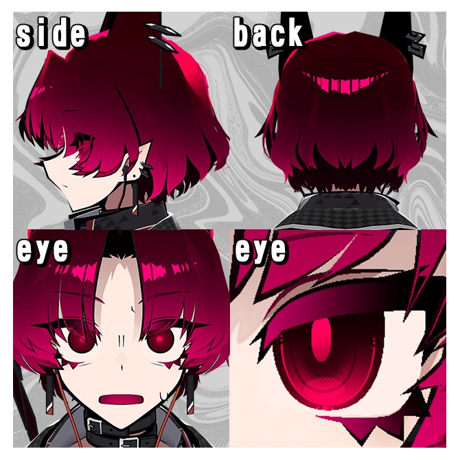 【SIUSIU対応】Hair & Face & Eye & Nail【Texture】