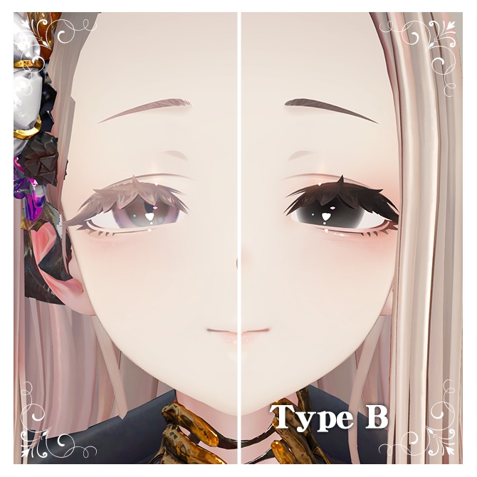 【ミダリス専用】Black Make & Eye【Texture】