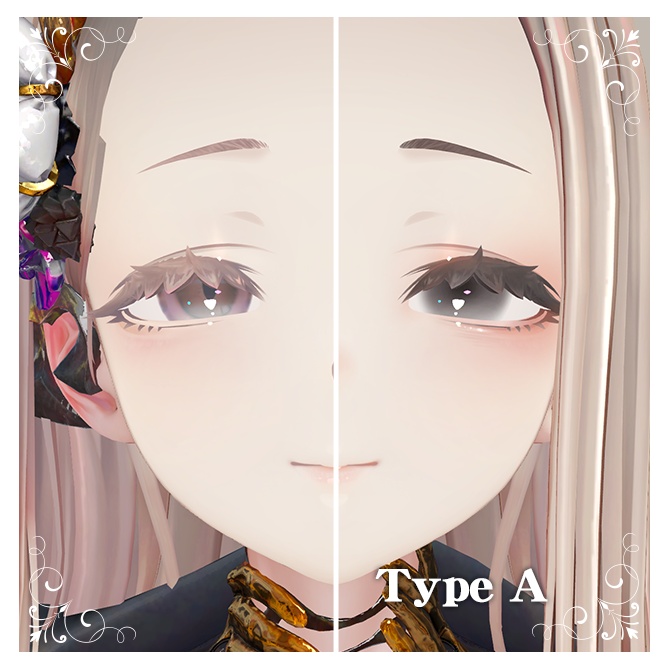 【ミダリス専用】Black Make & Eye【Texture】