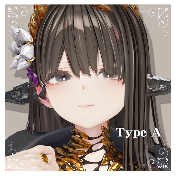 【ミダリス専用】Black Make & Eye【Texture】