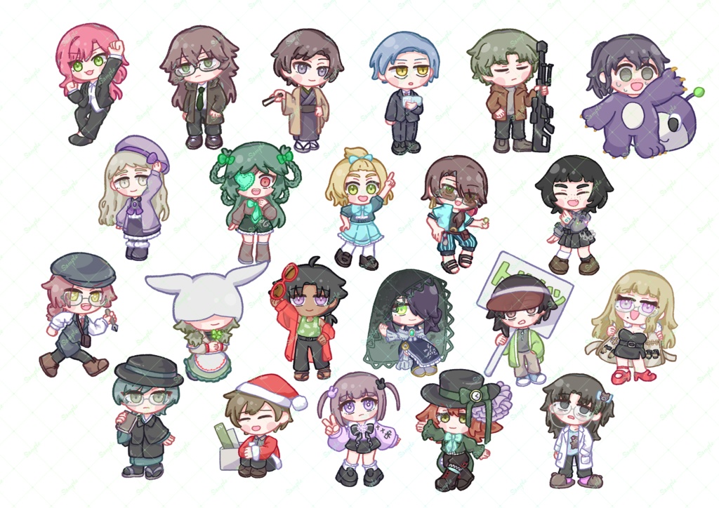 とりのこシールセット(22種)