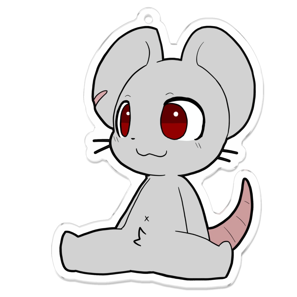 ラットくんおすわりキーホルダー