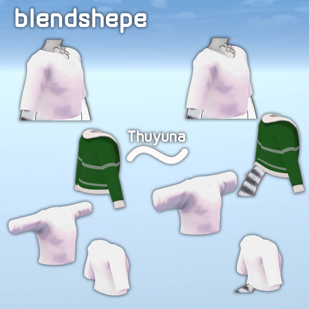 【4アバター対応】 StreetOutfit 【VRChat向け衣装モデル】