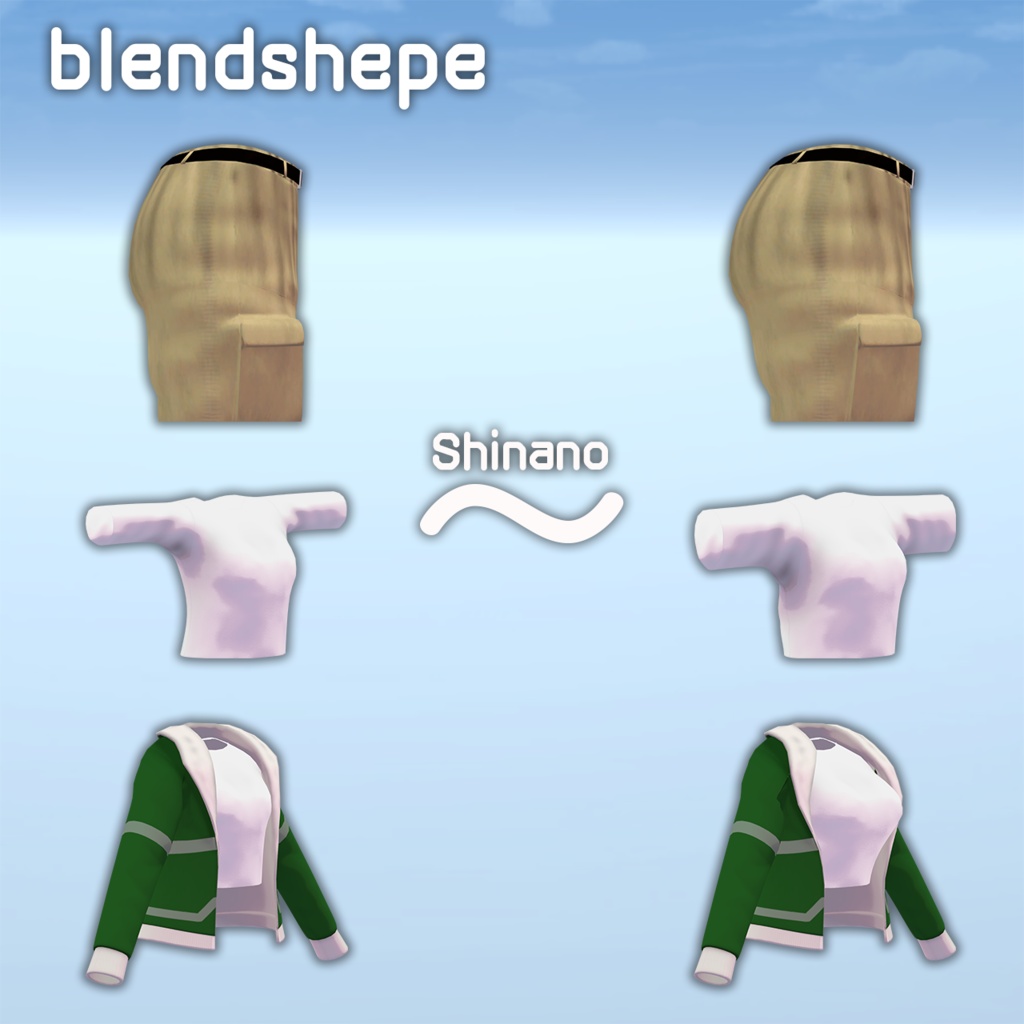【4アバター対応】 StreetOutfit 【VRChat向け衣装モデル】