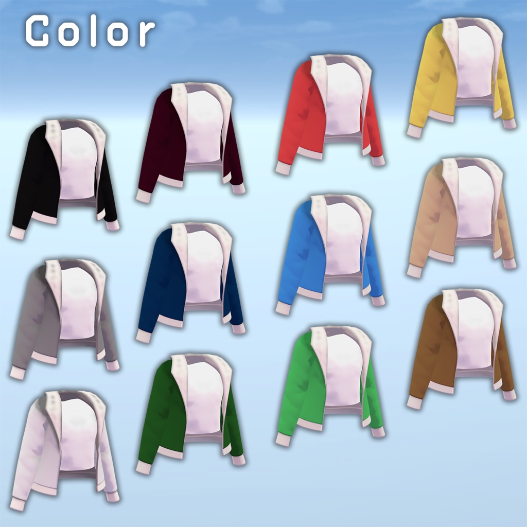 【4アバター対応】 StreetOutfit 【VRChat向け衣装モデル】