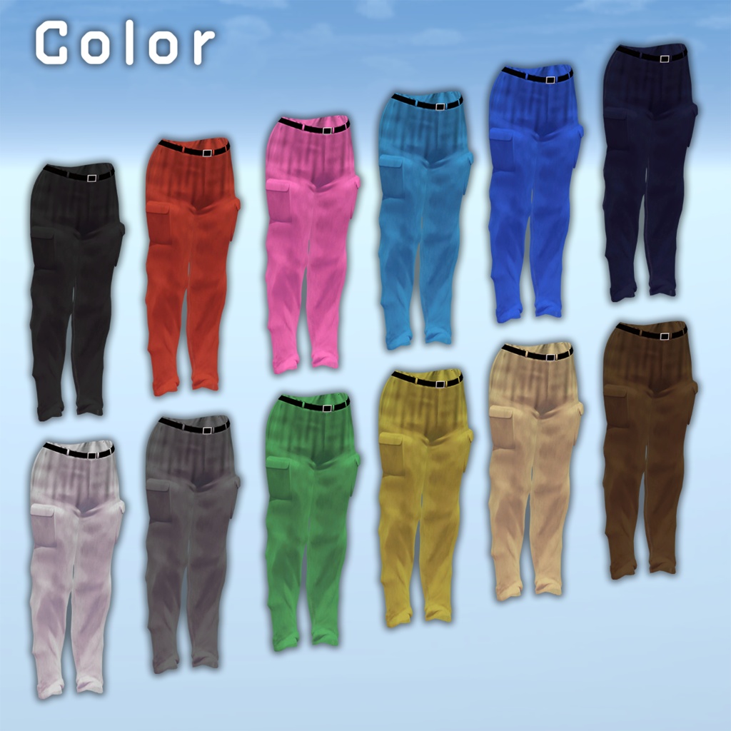 【4アバター対応】 StreetOutfit 【VRChat向け衣装モデル】