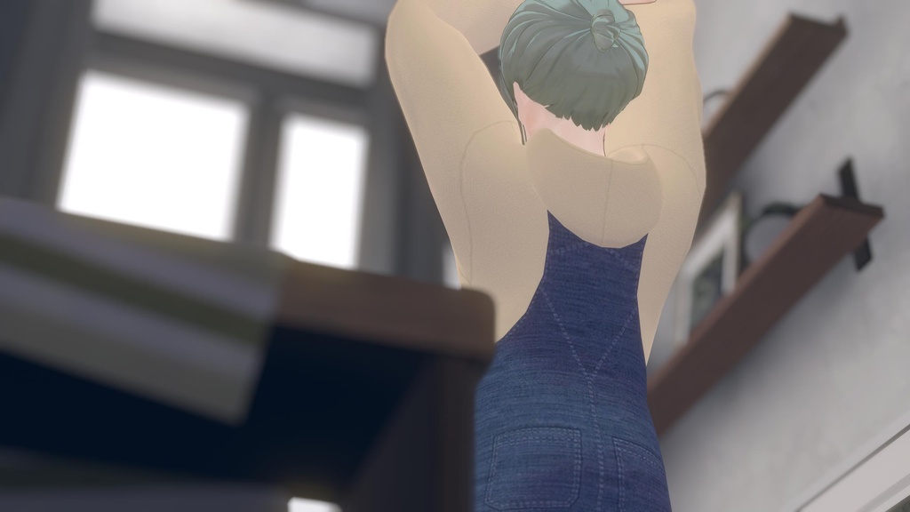 【5アバター対応】Overalls 【VRChat向け衣装モデル】