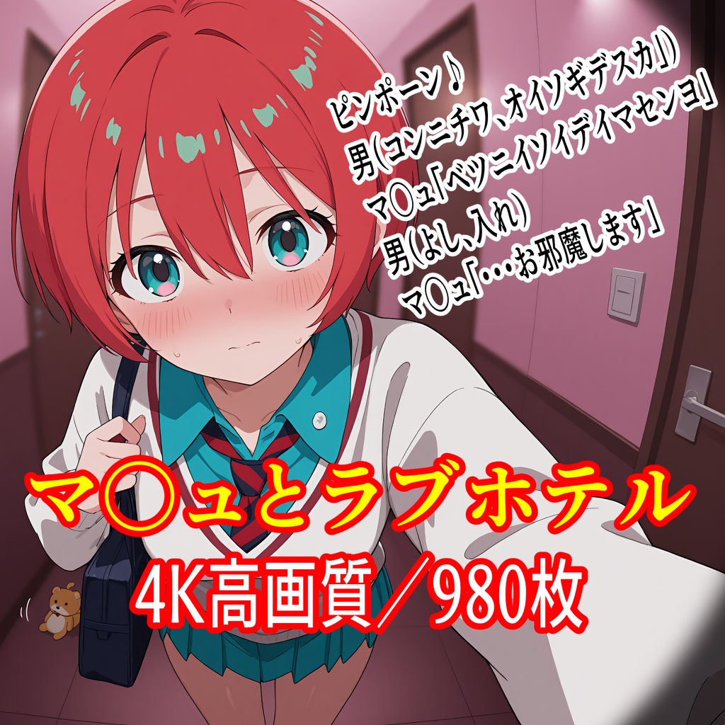 【4K高画質】マ〇ュとラブホテル／980枚