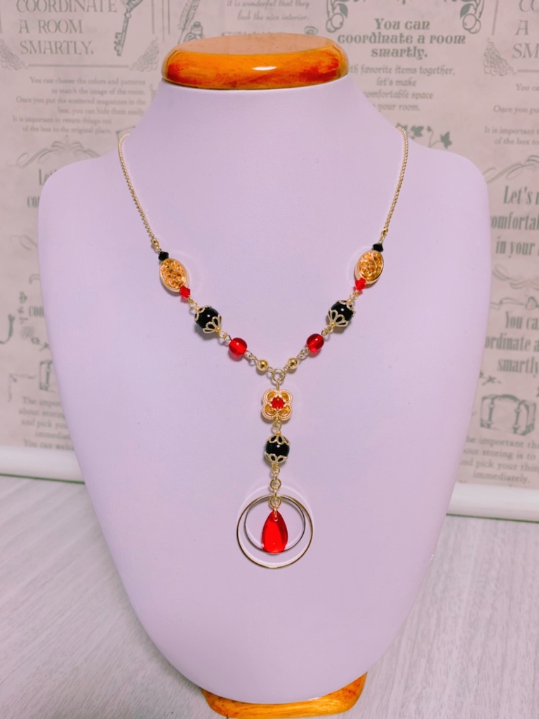 刀剣乱舞/加州清光イメージのネックレス&イヤリング