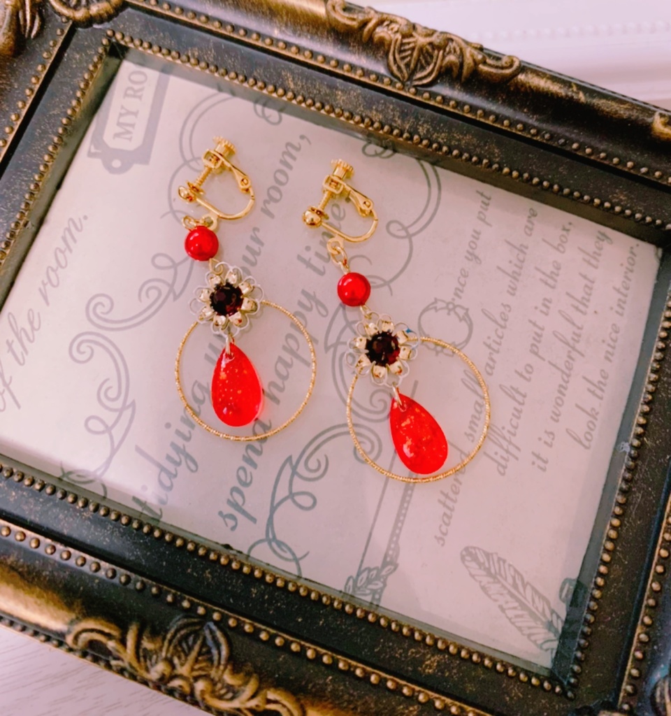 刀剣乱舞/加州清光イメージのイヤリング