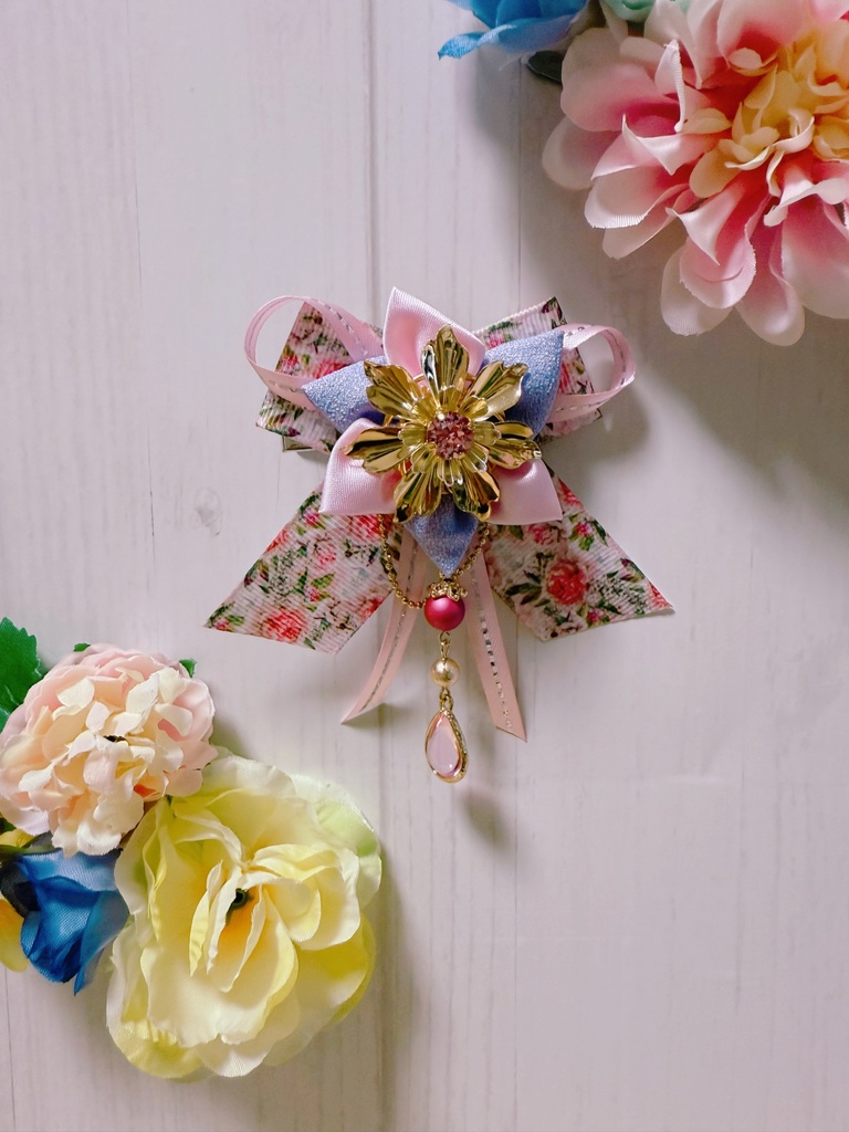 Crown Works.R/花飾りのヘアクリップ1