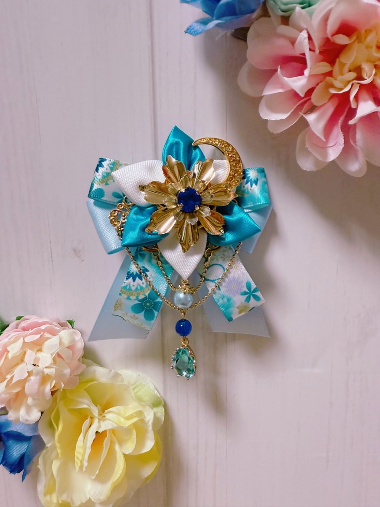 Crown Works.R/花飾りのヘアクリップ2