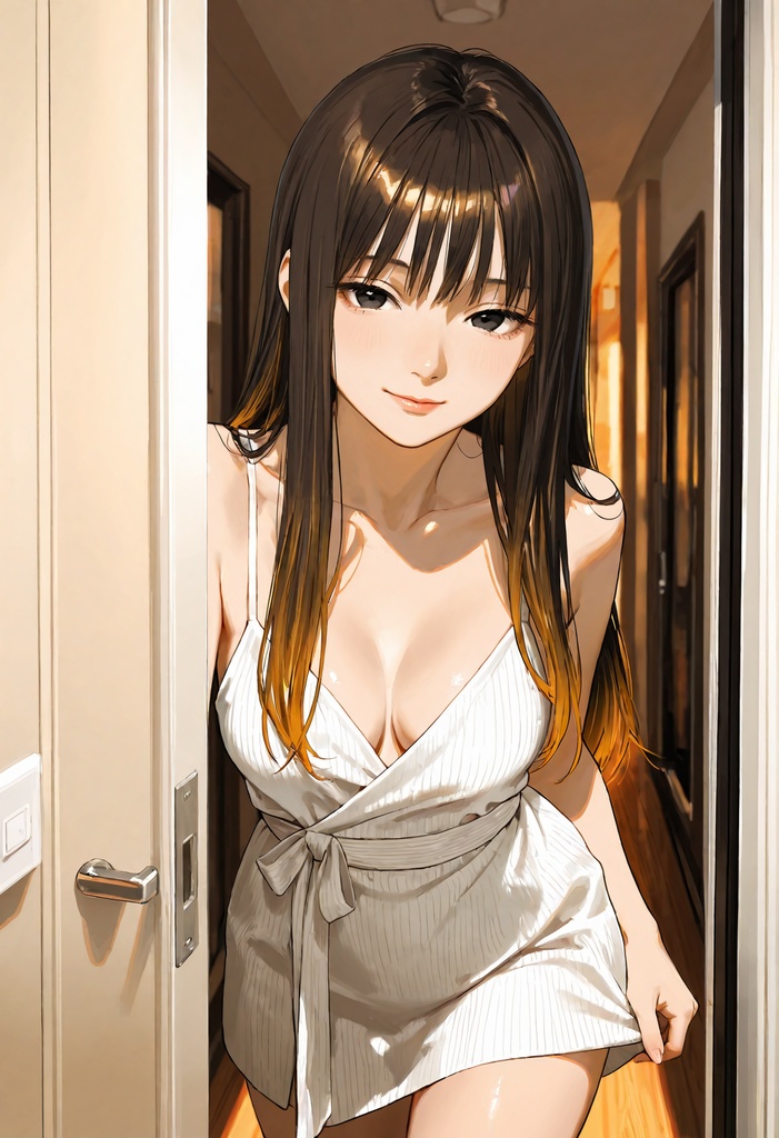 色香スリップワンピの彼女 – 7シチュエーション高品質イラスト集