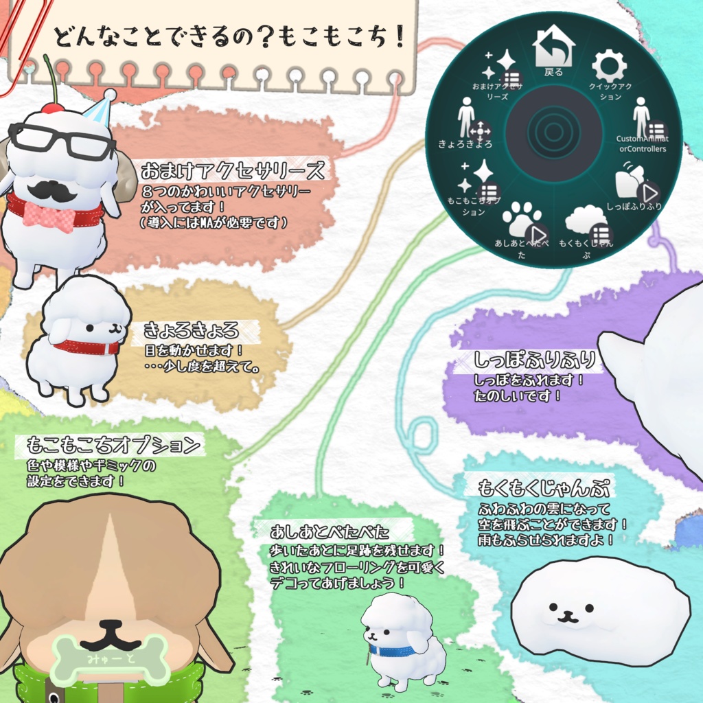 もこもこち【VRChat想定アバター】