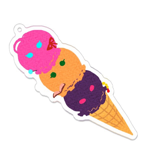 【ヒプマイ】アイスモチーフキーホルダー