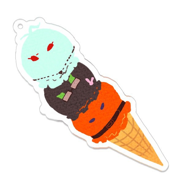 【ヒプマイ】アイスモチーフキーホルダー