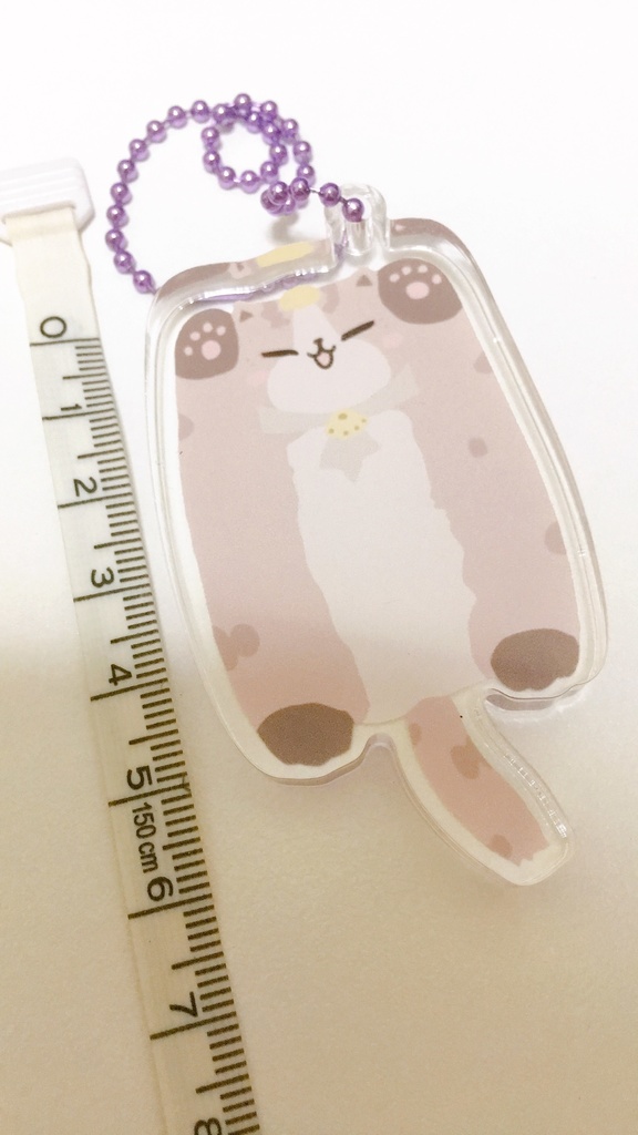 カンチャンアクリルフィギュア平置きタイプボールチェーン付き