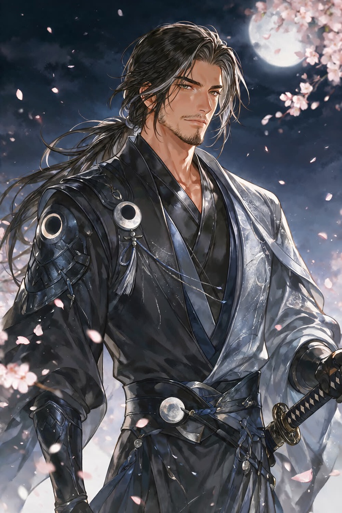 【高解像度イラスト集】和風ファンタジー男士 ―八様― / 仙人・陰陽師・剣士 8体セット(DL販売・壁紙付き)