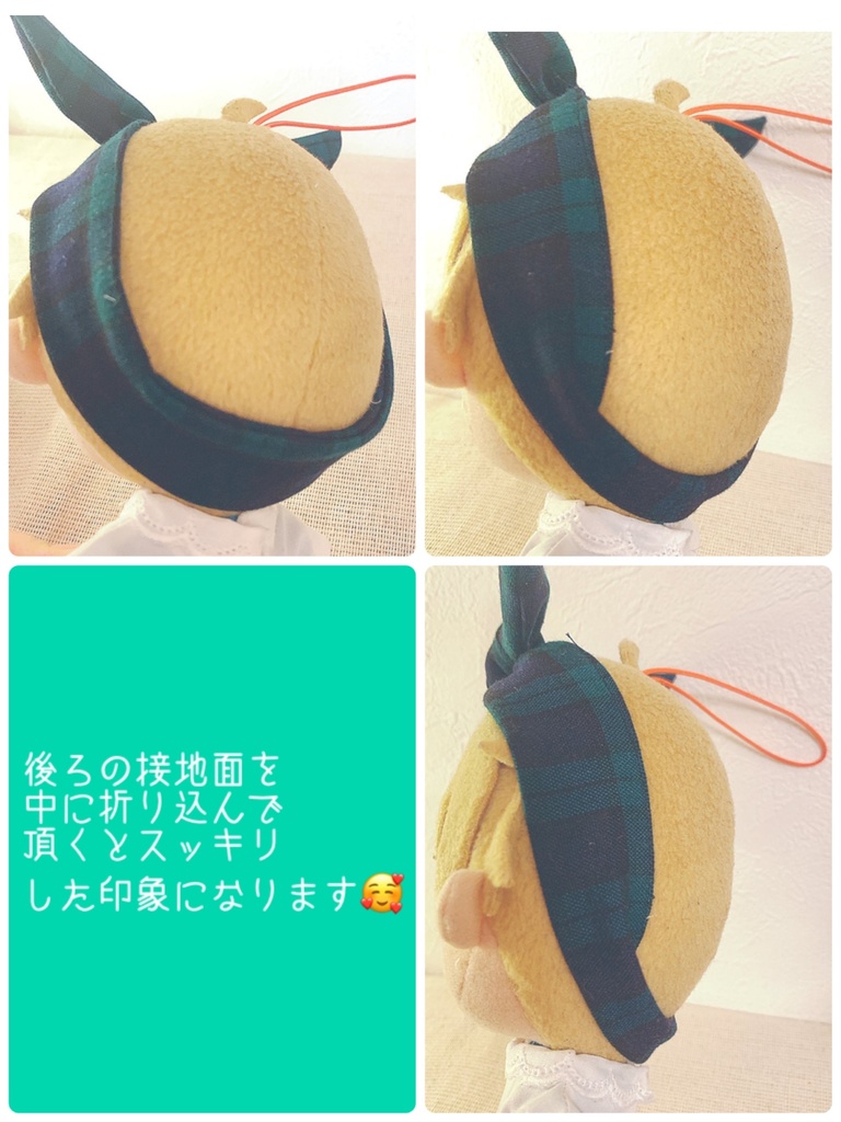 ぬい服/うさみみバンドandサロペット.ブラウス