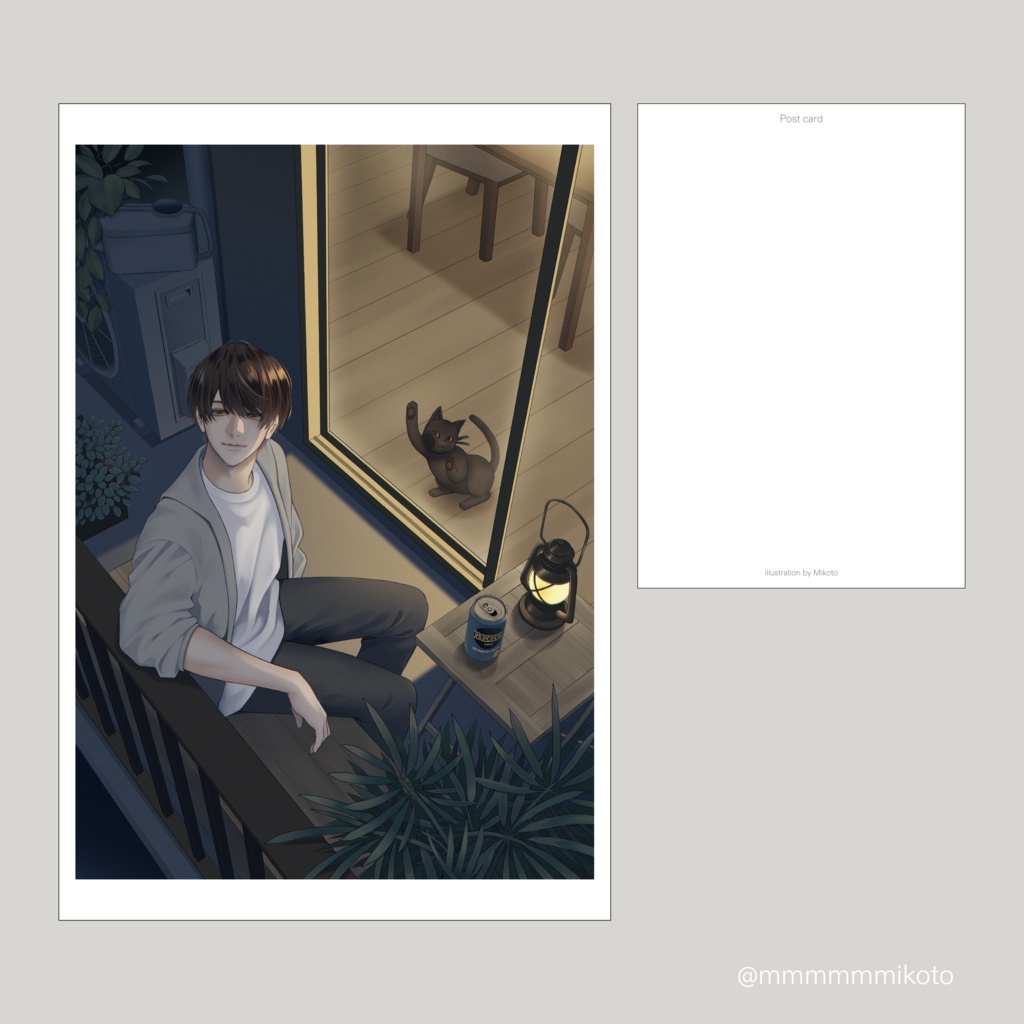 ポストカードB「Step Out into the Night」