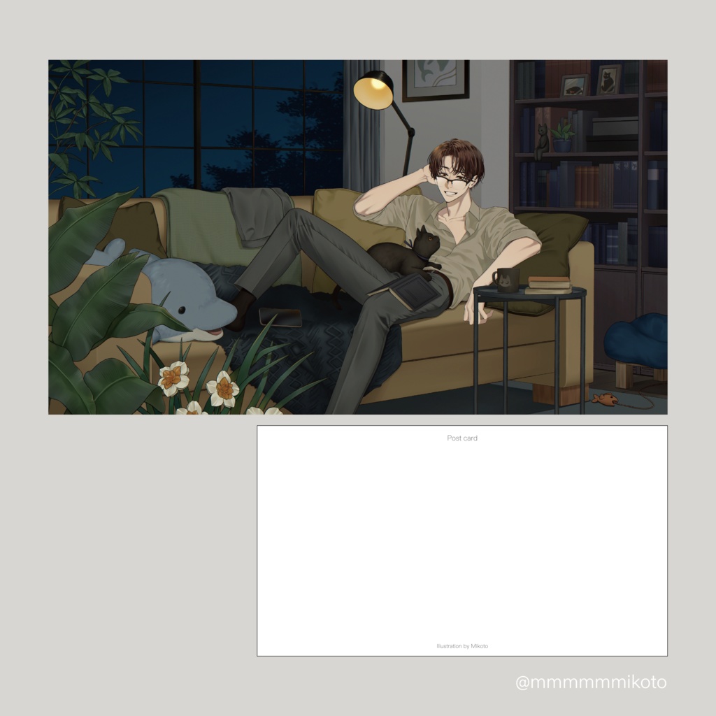 変形ポストカード「Stay with Me Tonight」