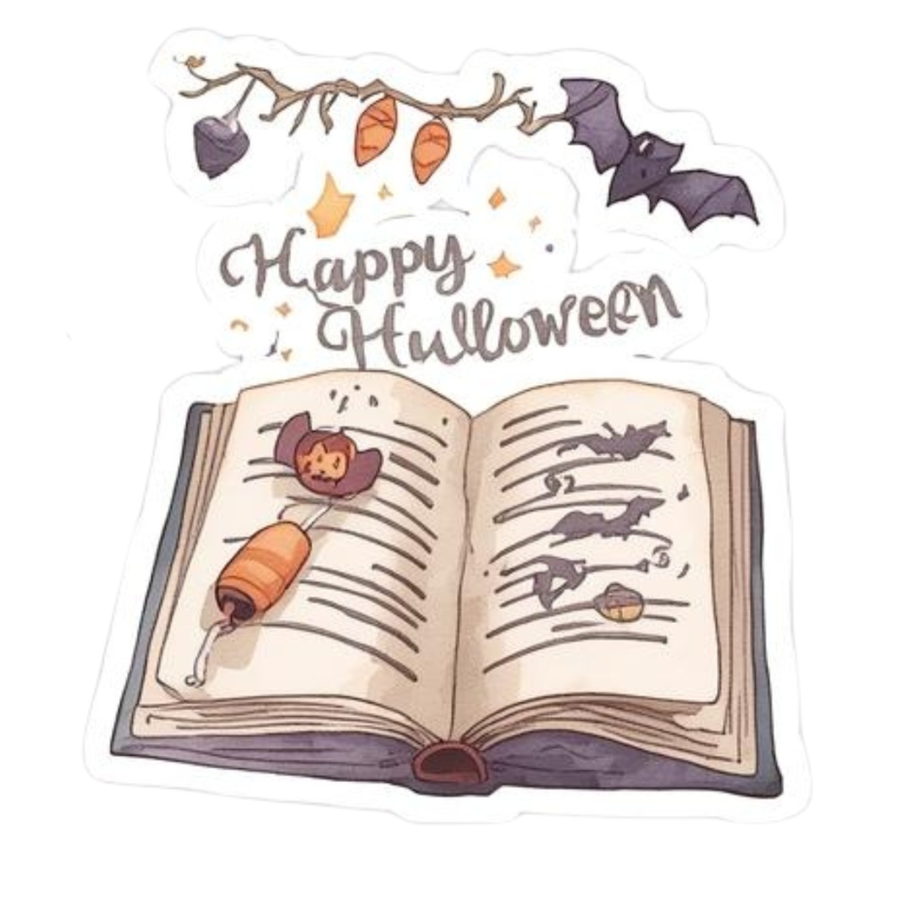 魔女とハロウィンのクリップアート水彩イラスト素材集(PNG)