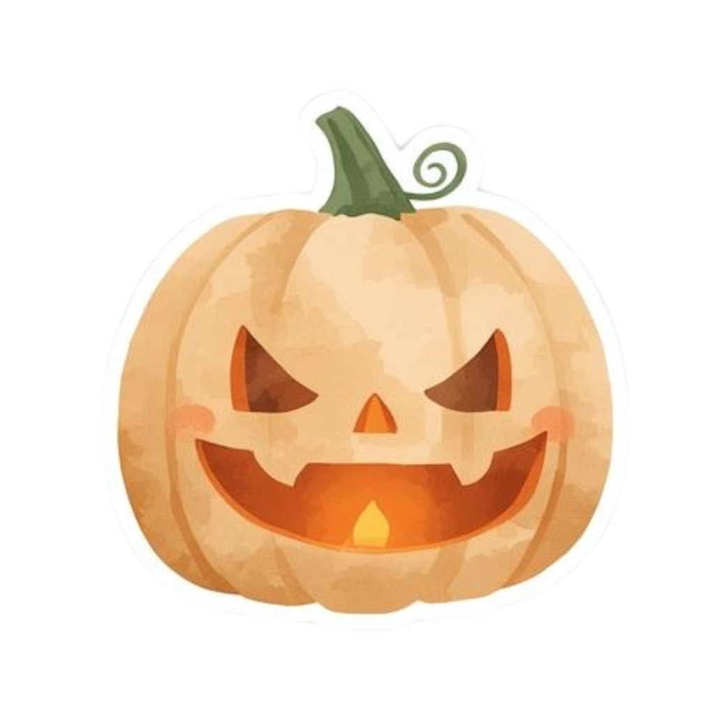 魔女とハロウィンのクリップアート水彩イラスト素材集(PNG)