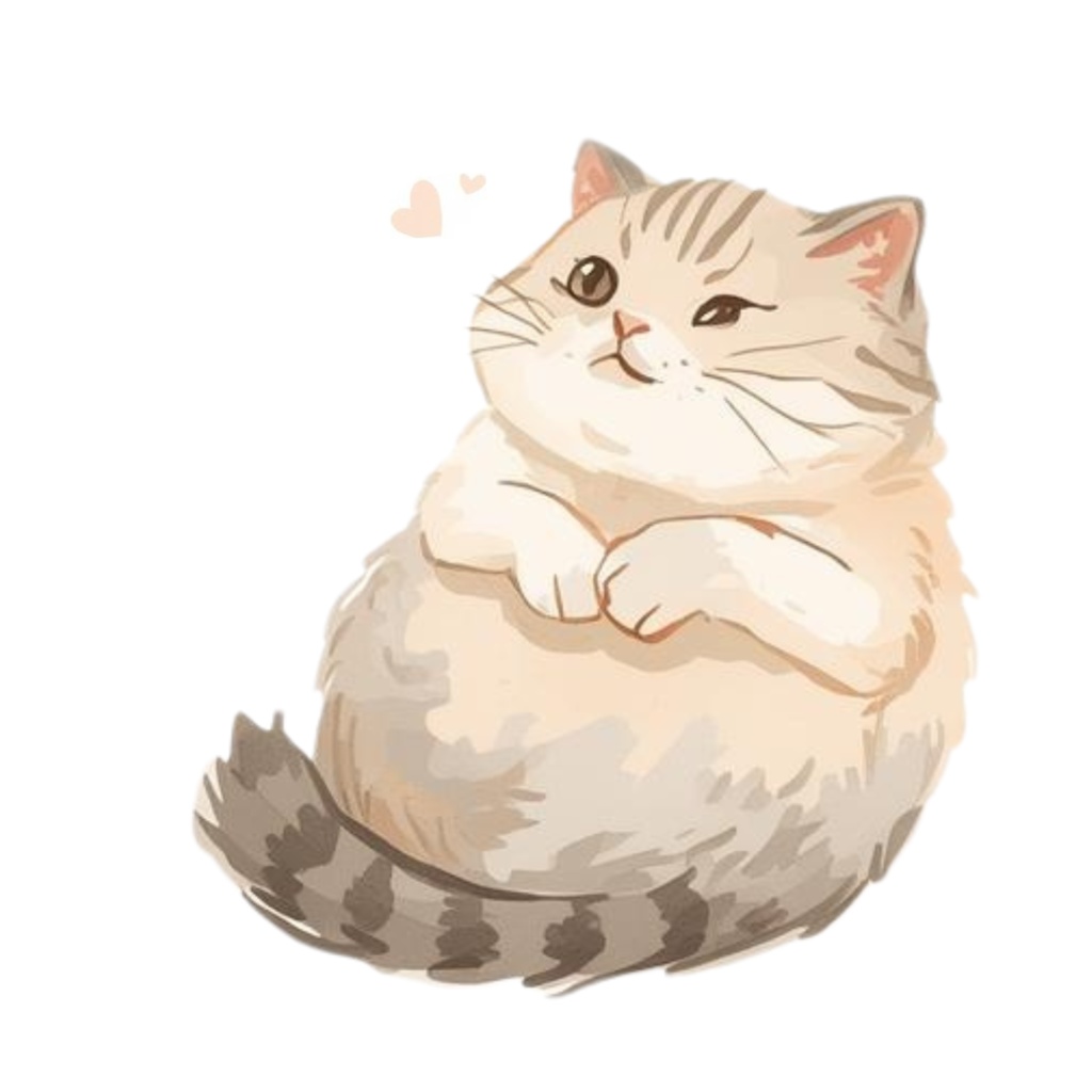 水彩手書き風イラスト集 ゆるふわ猫 vol.3|全15種 背景透過PNG素材