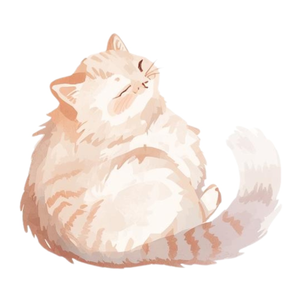 水彩手書き風イラスト集 ゆるふわ猫 vol.3|全15種 背景透過PNG素材